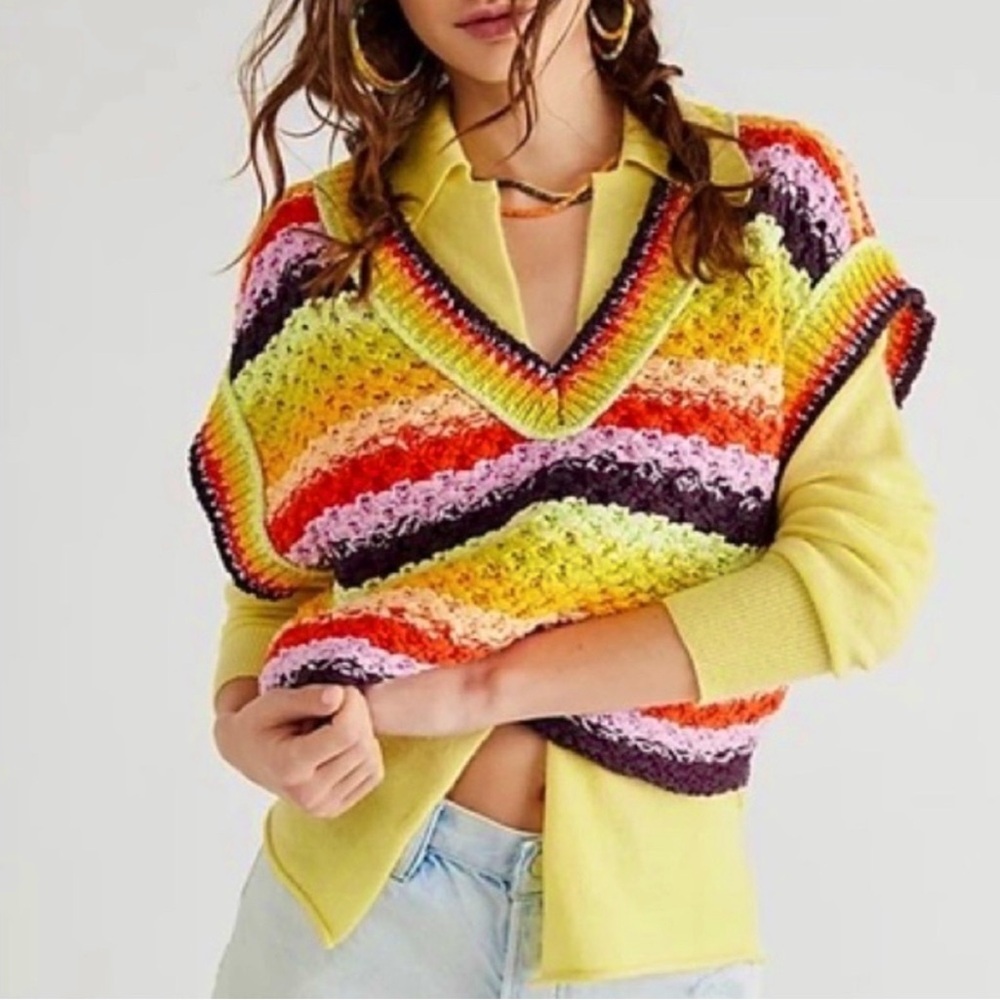 Free People Summer Daze Sweater Vest